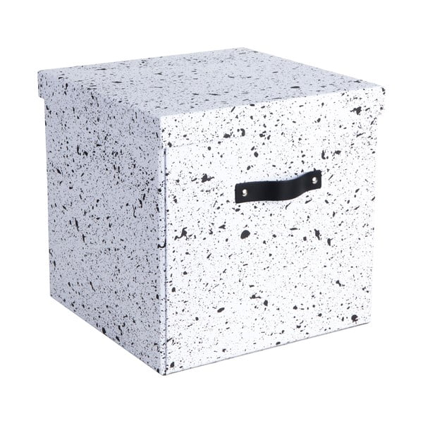 Črno-bela škatla za shranjevanje Bigso Box of Sweden Logan