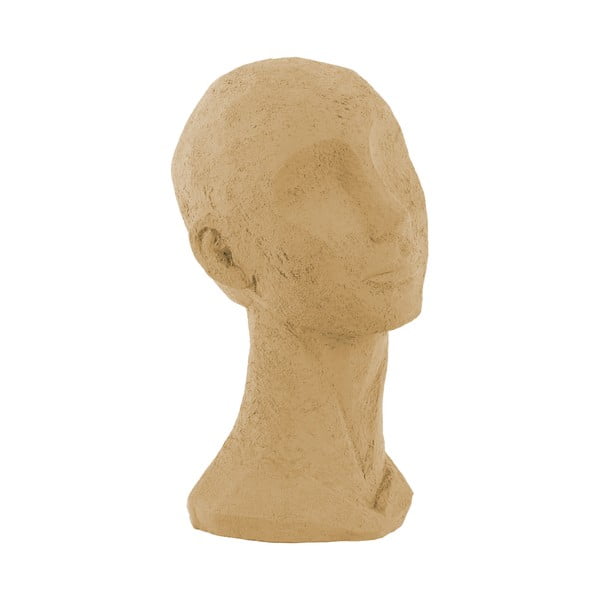 Peščeno rjava dekorativna figurica PT LIVING Face Art, višina 28,4 cm