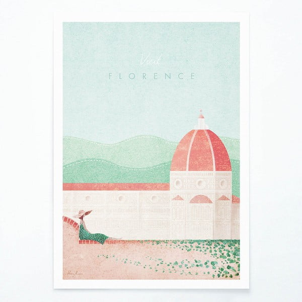 Plakat Travelposter Florence, A3