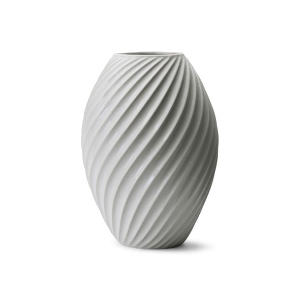 Bela porcelansta vaza Morsø River, višina 26 cm