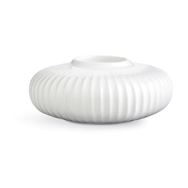 Beli porcelanast svečnik za čajno svečko Kähler Design Hammershoi, ⌀ 13 cm