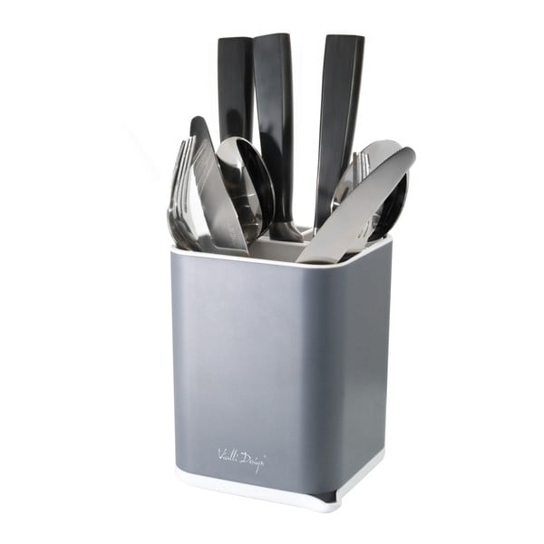 Sivo stojalo za jedilni pribor Vialli Design Cutlery