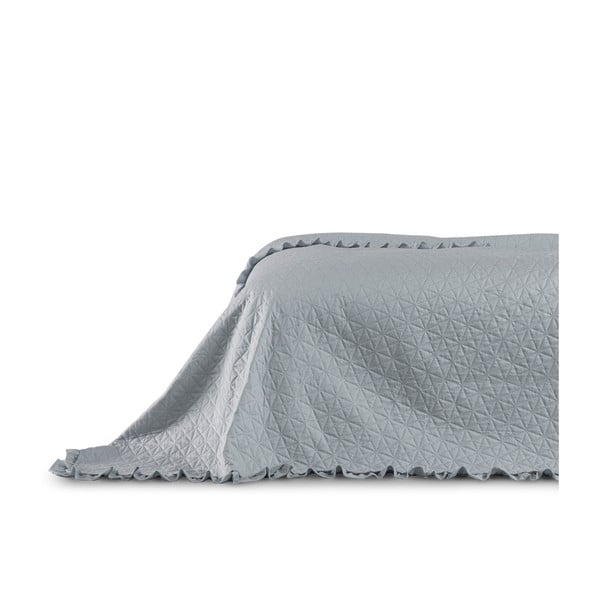 Sivo pregrinjalo za posteljo AmeliaHome Tilia, 260 x 240 cm