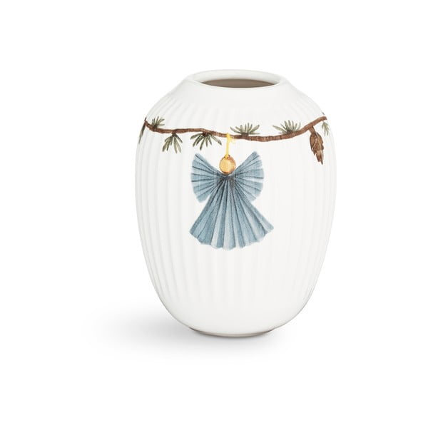 Bela porcelanasta božična vaza Kähler Design Hammershøi, višina 10,5 cm