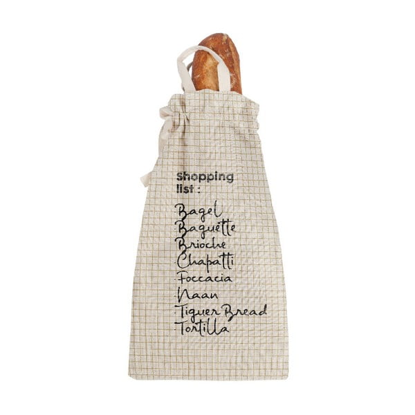 Vreča za kruh z mešanico lanu Really Nice Things Bag Shopping, višina 42 cm