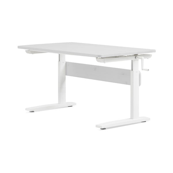 Bela pisalna miza z nastavljivo višino Flexa