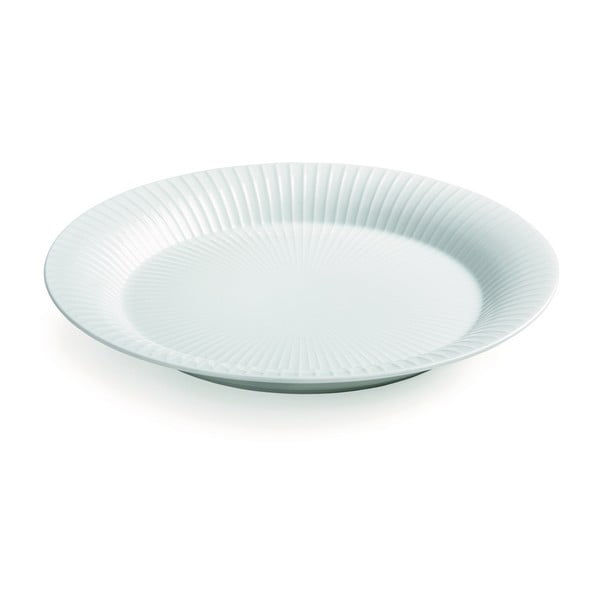 Bel porcelanast krožnik Kähler Design Hammershoi, ⌀ 27 cm