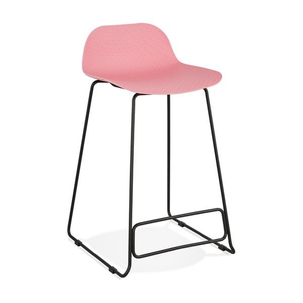 Rožnat barski stol Kokoon Slade Mini, višina sedeža 66 cm