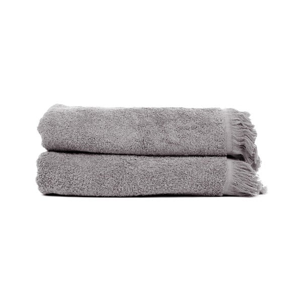2-delni komplet antracitno sivih brisač iz 100 % bombaža Bonami Selection, 70 x 140 cm