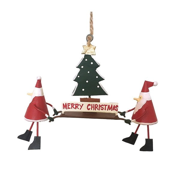 Božični viseči okrasek G-Bork Santas With Christmastree
