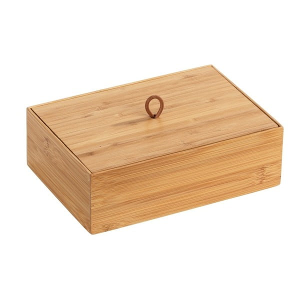 Bambusova škatla s pokrovom Wenko Terra, širina 22 cm