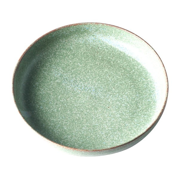 Zelen keramični krožnik za sladico MIJ Fade, ø 20 cm
