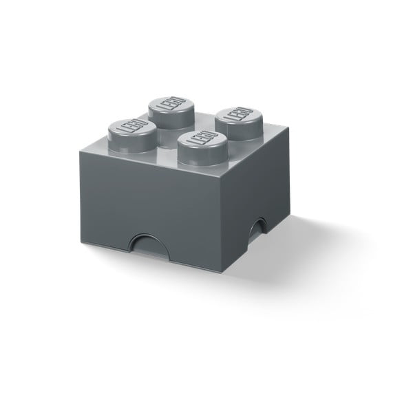 Otroška temno siva škatla za shranjevanje LEGO® Square