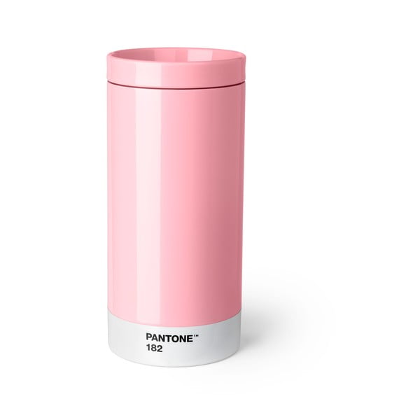 Svetlo rožnata potovalna skodelica iz nerjavečega jekla Pantone, 430 ml
