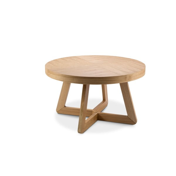 Raztegljiva miza s hrastovimi nogami Windsor & Co Sofas Bodil, ø 130 cm