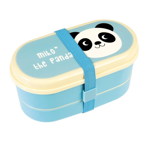 Modra škatla za kosilo Rex London Miko The Panda