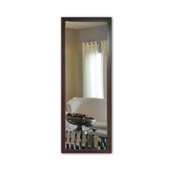 Stensko ogledalo z rjavim okvirjem Oyo Concept, 40 x 105 cm