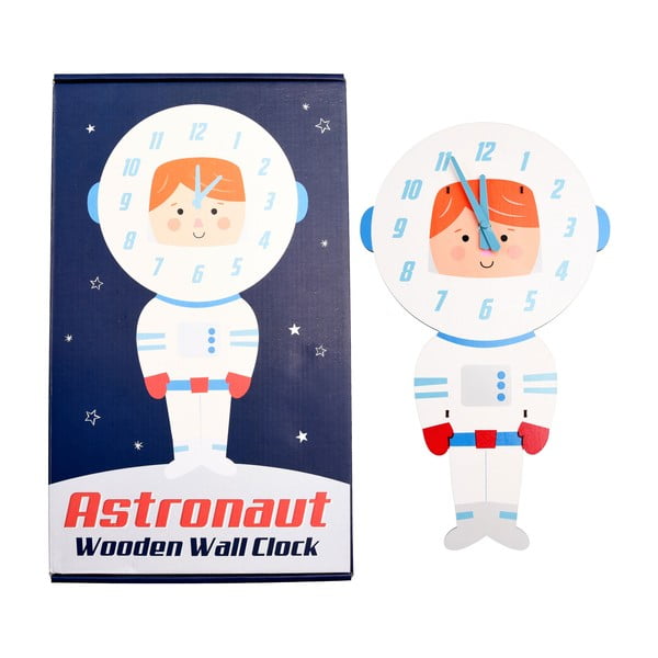 Otroška lesena stenska ura Rex London Astronaut