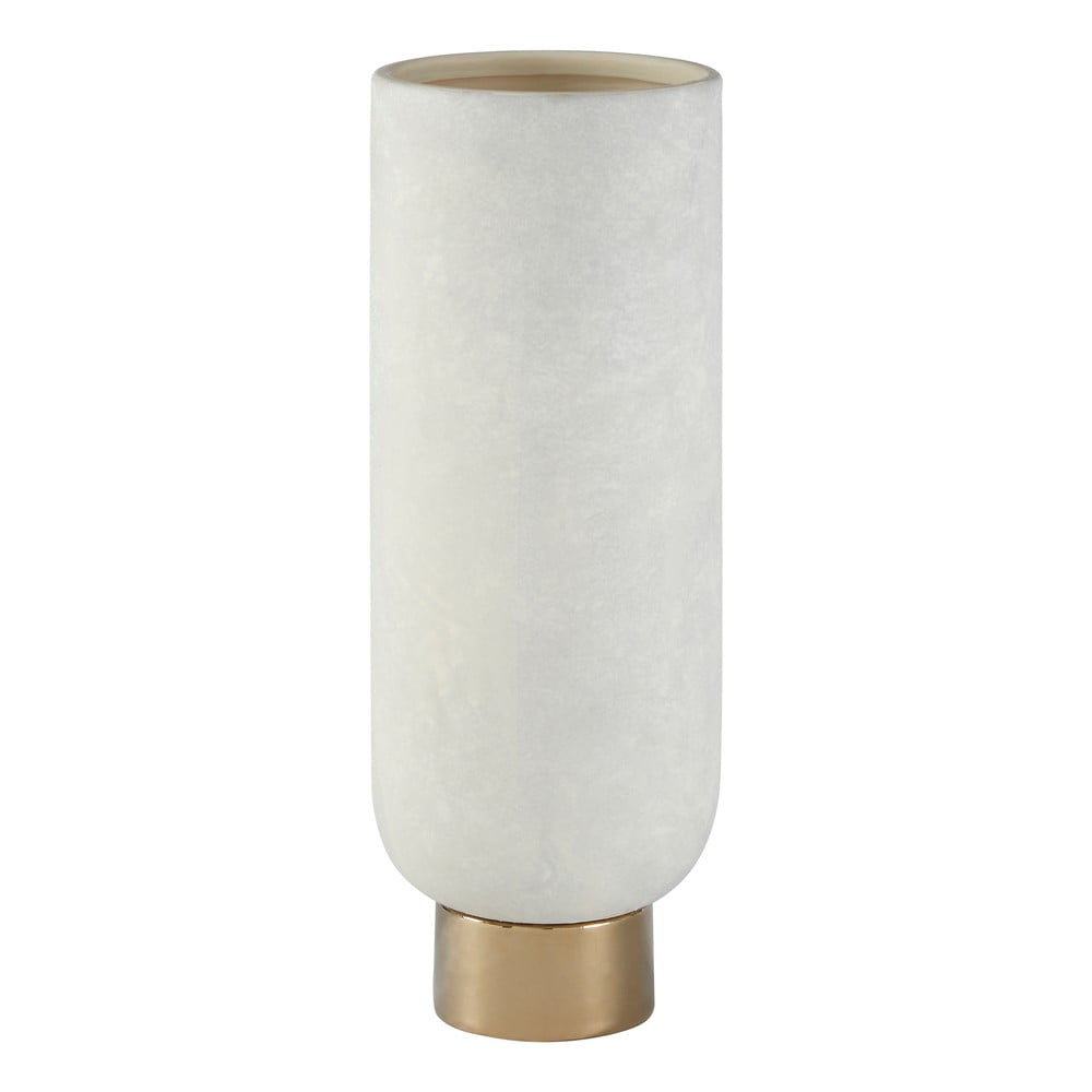Belo-zlata keramična vaza Premier Housewares Callie, višina 32 cm