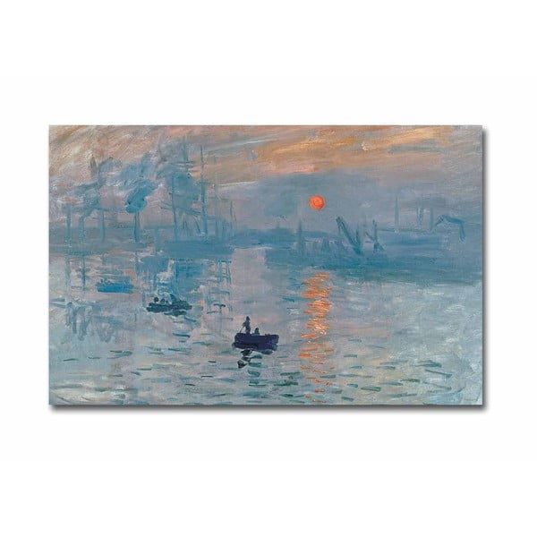 Stenska reprodukcija na platnu Claude Monet Sunrise, 70 x 45 cm
