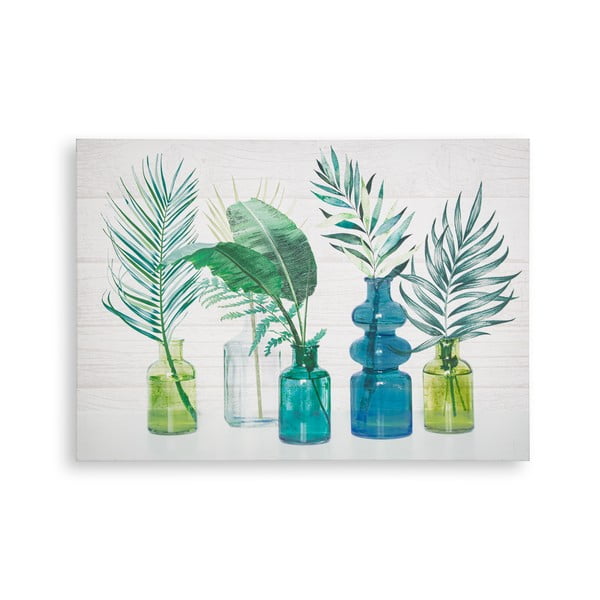 Stenska slika Art for the home Tropical Palm Bottles, 70 x 50 cm