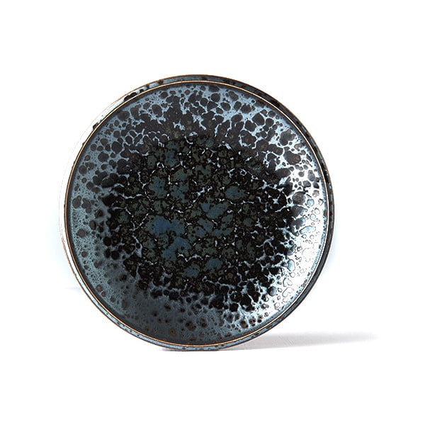 Keramični krožnik MIJ Black Pearl, ø 20 cm