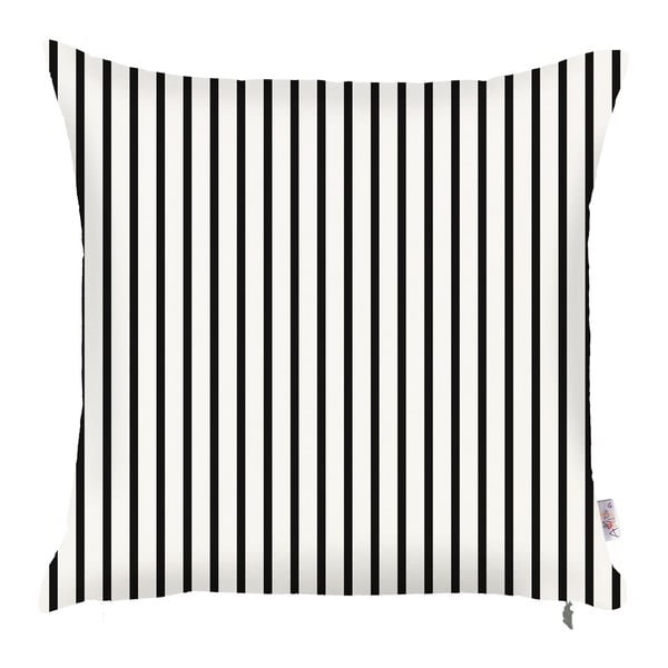 Črno-bela prevleka za vzglavnik Mike & Co. NEW YORK Pinky Light Stripes, 43 x 43 cm