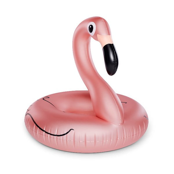 Svetlo roza napihljiv obroč v obliki flaminga Big Mouth Inc.