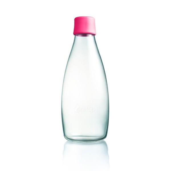 Svetlo rožnata steklenica ReTap z doživljenjsko garancijo, 800 ml