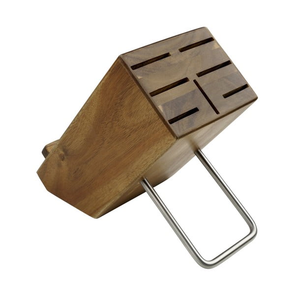 Blok za nože s stojalom iz akacijevega lesa Nirosta Aid