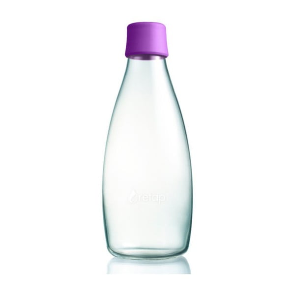 Vijolična steklena steklenica ReTap z doživljenjsko garancijo, 800 ml