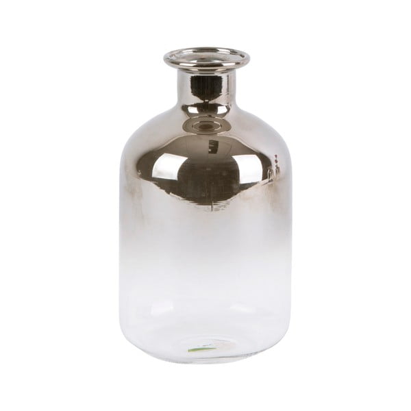 Mala steklena vaza PT LIVING Silver Tube, višina 10 cm
