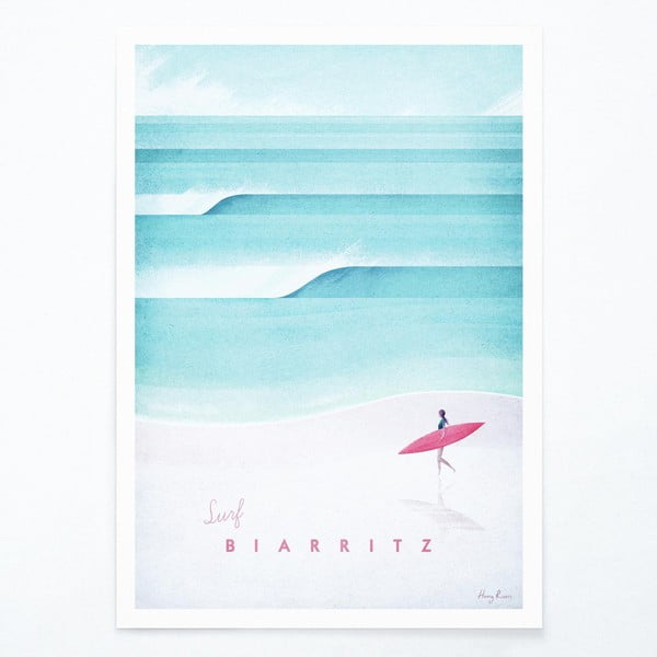 Plakat Travelposter Biarritz, A3