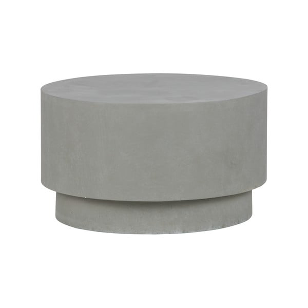 Siva mizica iz gline WOOOD Dean, Ø 60 cm