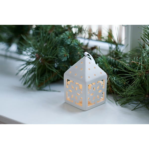 LED svetlobni okrasek Sirius Olina Snowflake, višina 10,5 cm