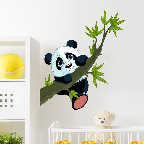 Stenska nalepka Ambiance Panda On Branches
