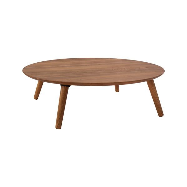 Kavna mizica iz jesenovega lesa Ragaba Contrast Slice, ⌀ 100 cm