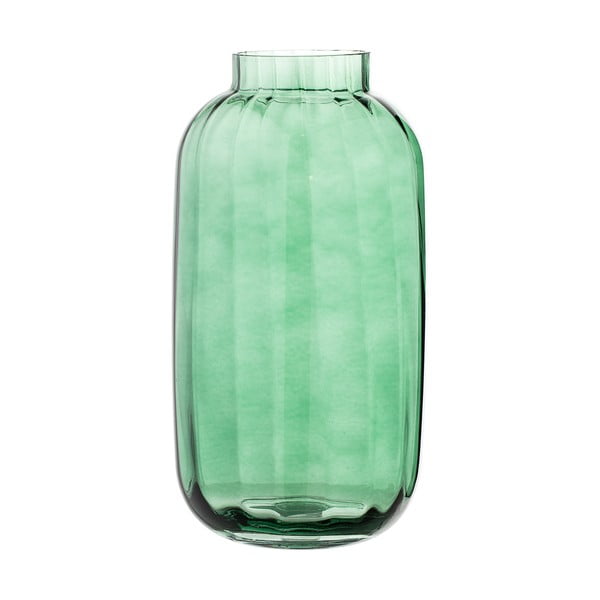 Zelena steklena vaza Bloomingville Amy