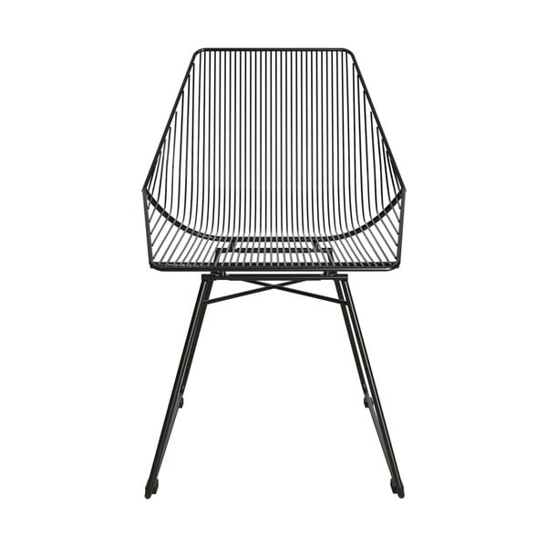 Črni kovinski stol CosmoLiving by Cosmopolitan Ellis