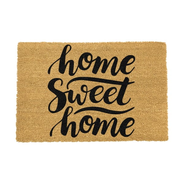 Predpražnik iz naravnih kokosovih vlaken Artsy Doormats Home Sweet Home, 40 x 60 cm