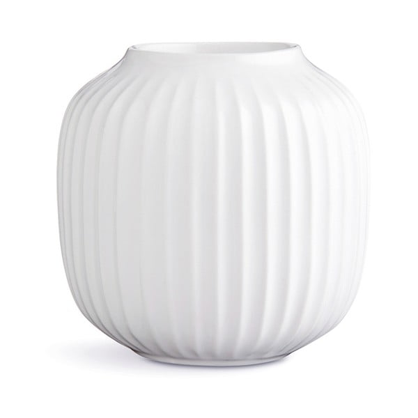 Bel porcelanast svečnik za čajno svečko Kähler Design Hammershoi, ⌀ 9 cm