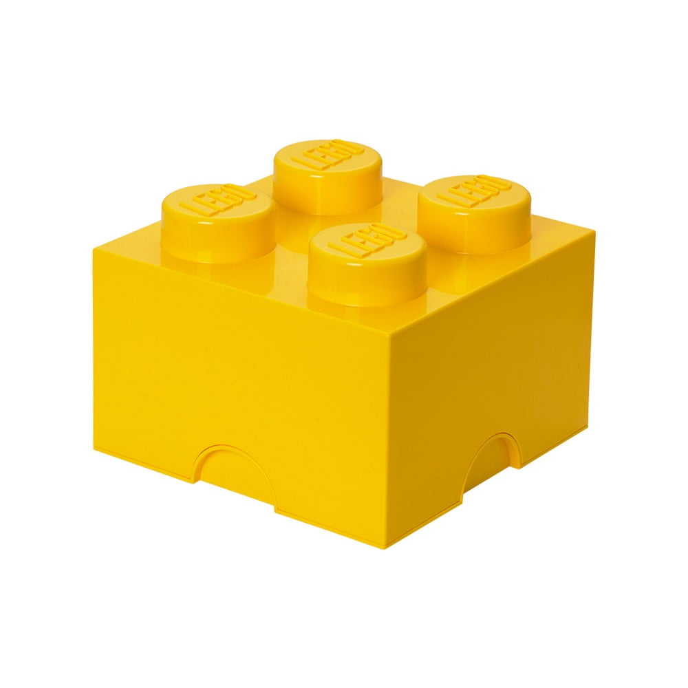 Rumena škatla za shranjevanje kvadratnih LEGO®