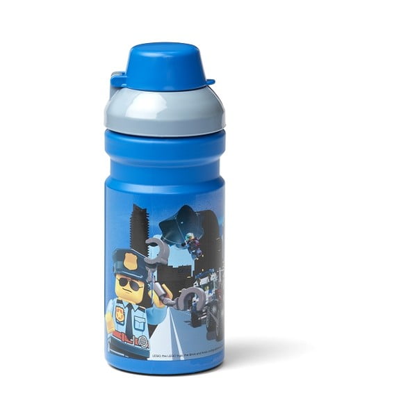 Otroška modra steklenička za vodo LEGO® City, 390 ml