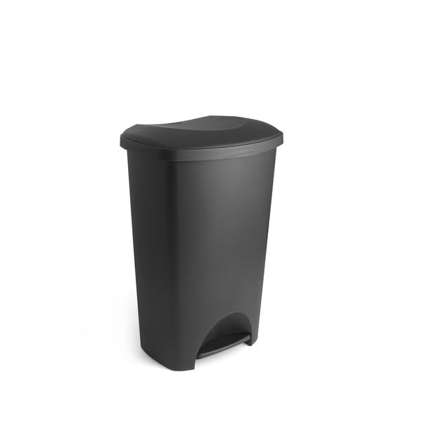 Črn koš za smeti s pokrovom Addis, 41 x 33 x 62,5 cm