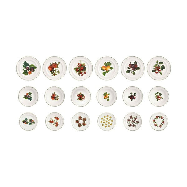 18-delni komplet porcelanastih krožnikov Brandani Le Primizie