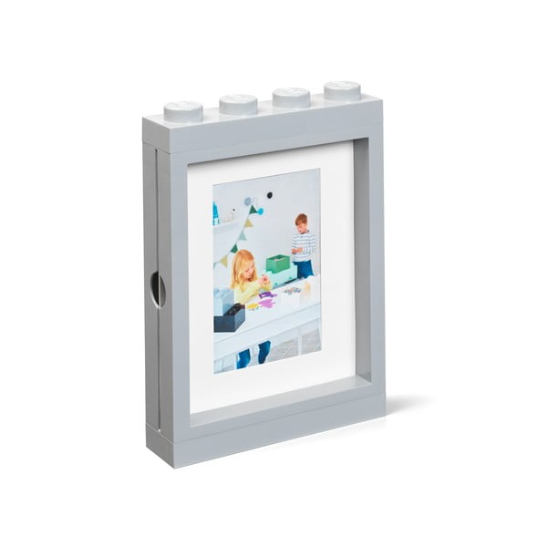 Siv okvir za fotografije LEGO®, 19,3 x 26,8 cm