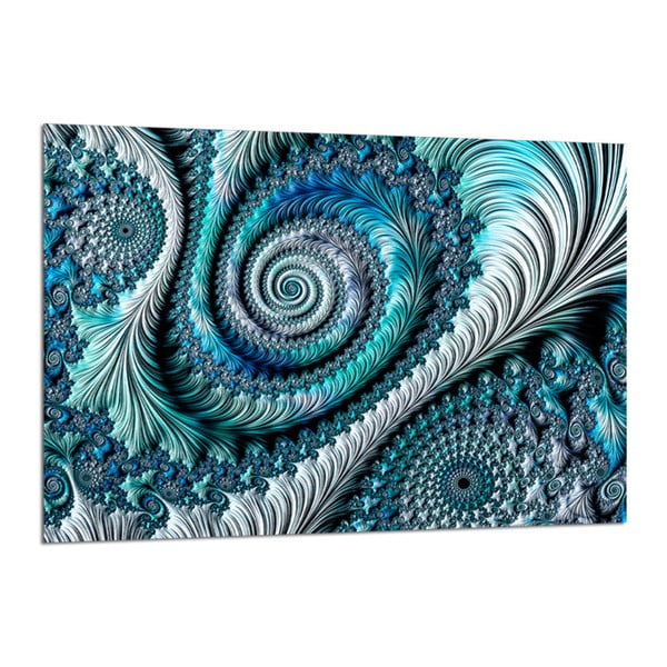 Slika Styler Glasspik Fractal Blue, 80 x 120 cm