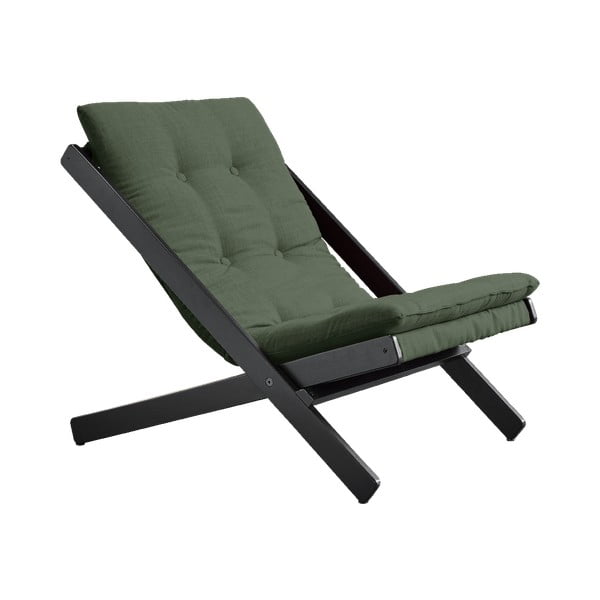 Zložljiv fotelj Karup Design Boogie Black/Olive Green 
