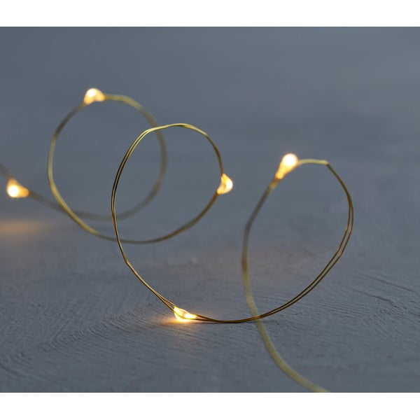 LED svetlobna veriga Sirius Knirke Gold, dolžina 3,9 m