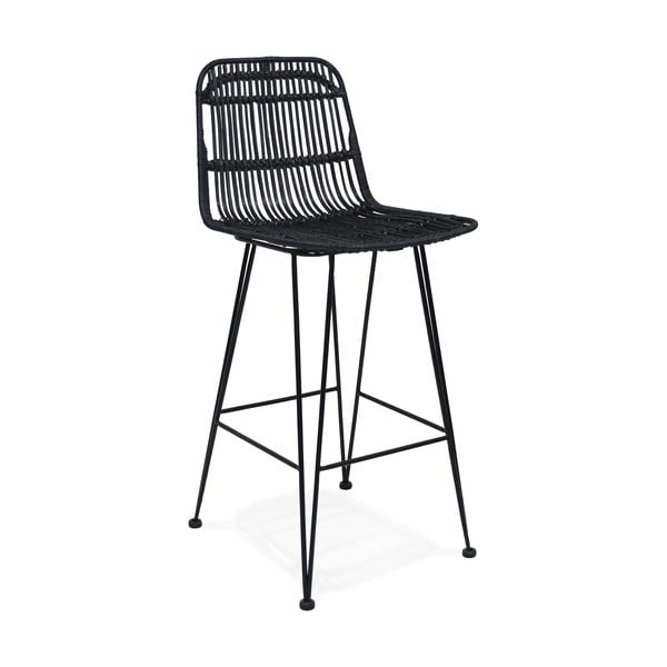 Črn barski stol Kokoon Liano Mini, višina sedeža 65 cm